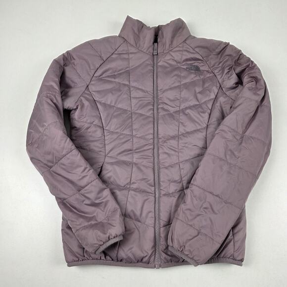 The North Face Jacket Womens Small Purple Quilted Insulated Puffer Full Zip - Picture 1 of 14